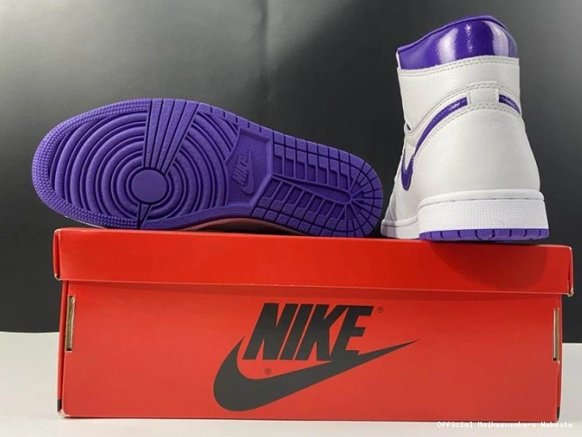 Official Maikesneakers COURT AIR RETRO HIGH 1 JORDAN CD0461-151 PURPLE 0724